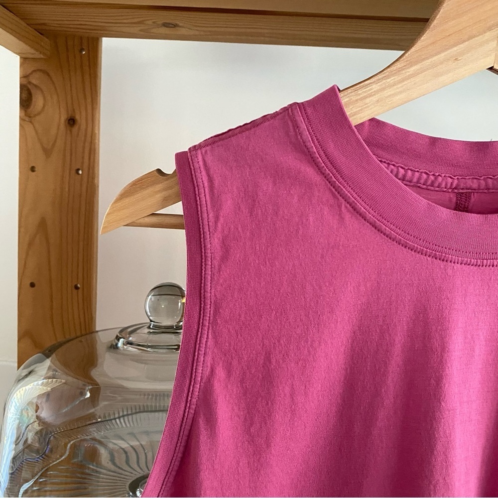 Lululemon Berry Pink All Yours Pima Cotton Tank Top Small - Picture 11 of 15